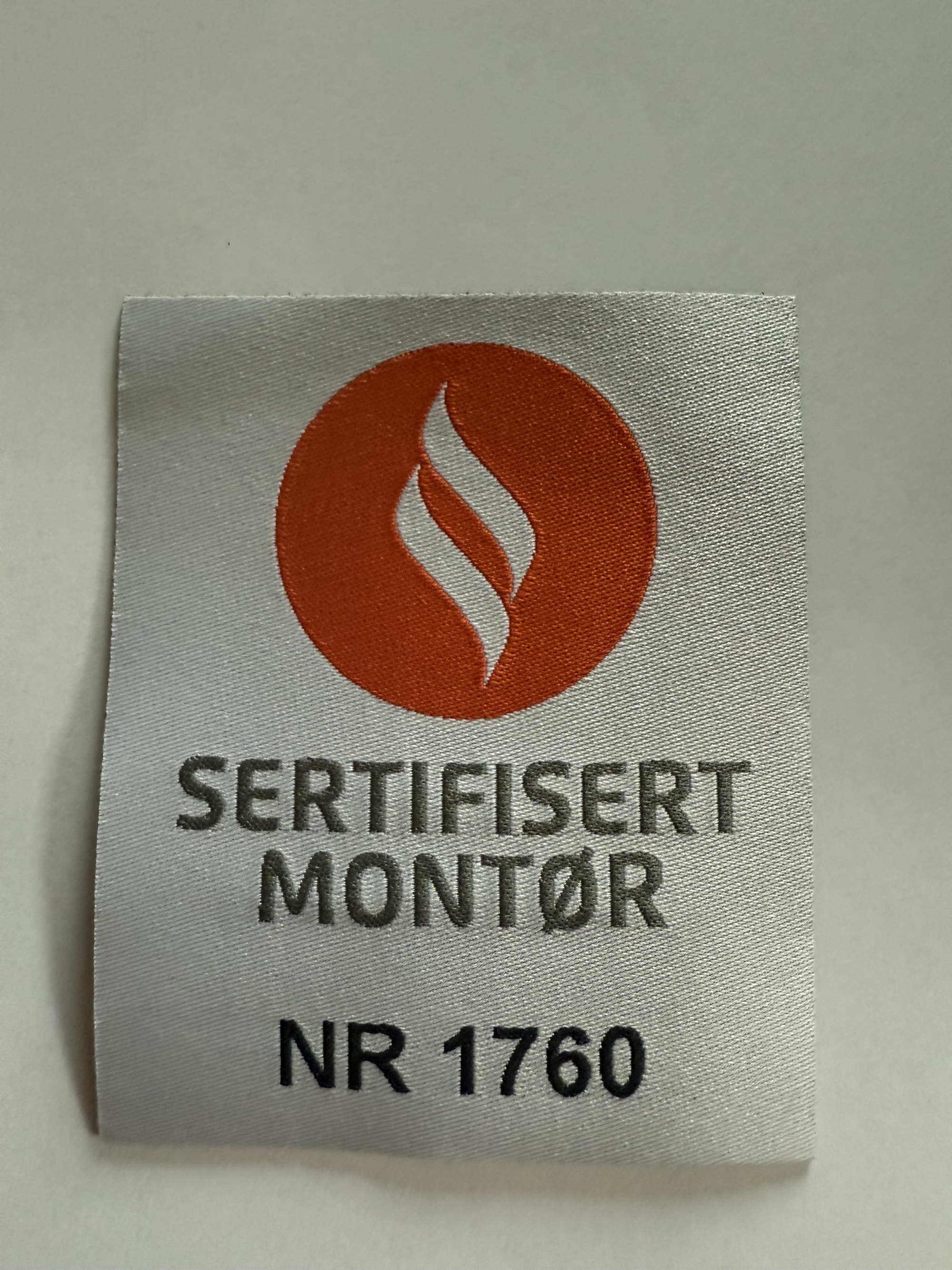 Sertifisert montør.